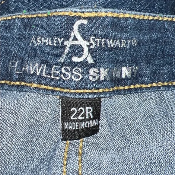 Ashley Stewart Dark Blue Flawless Skinny Jeans - Picture 3 of 4